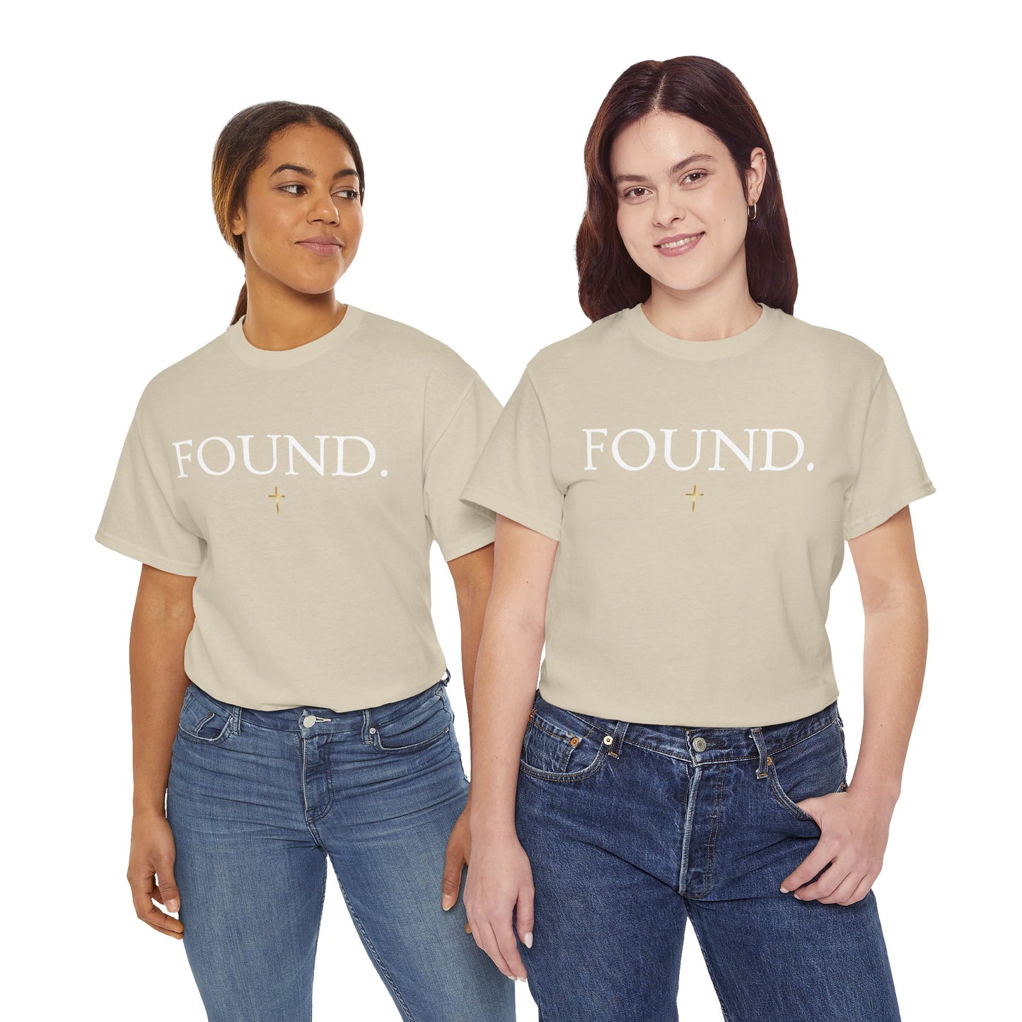 FOUND. Christian T-Shirt — Luke 19:10 Scripture Tee