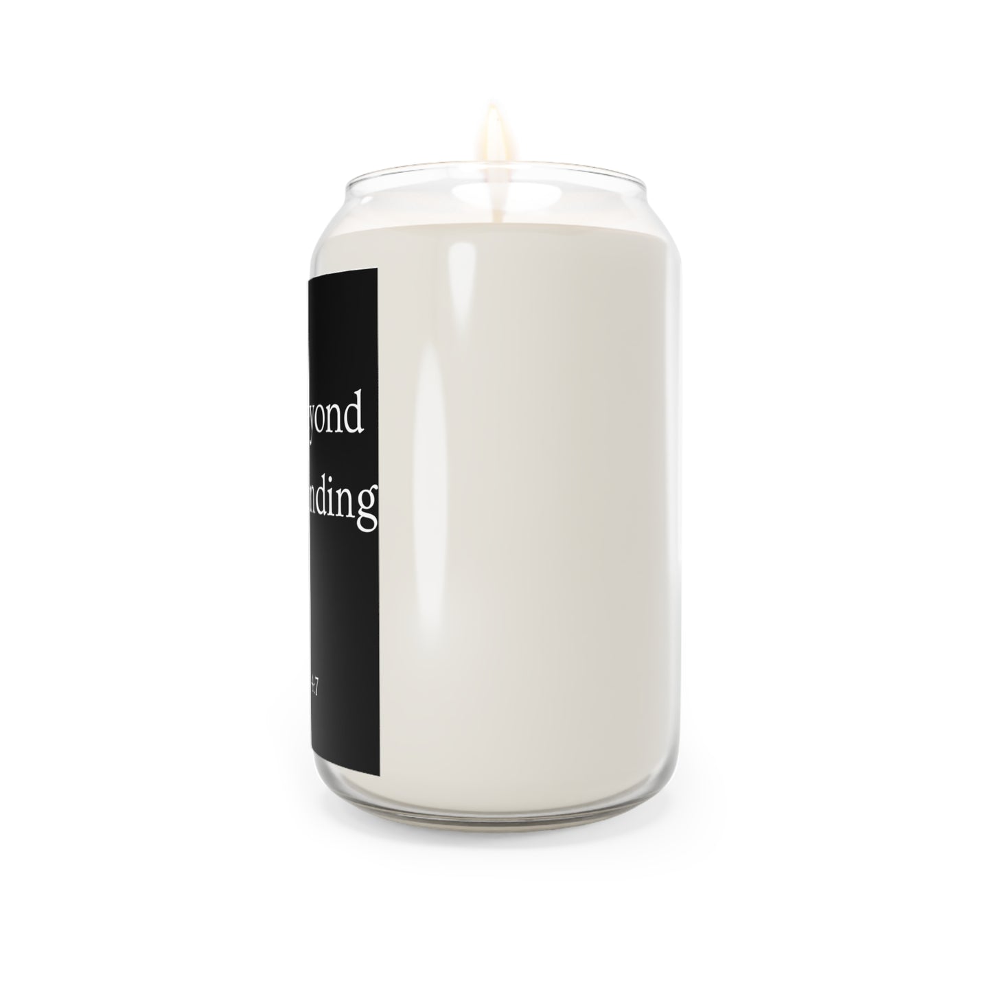 Peace Beyond Understanding Soy Candle — Philippians 4:7 Scented Prayer Candle