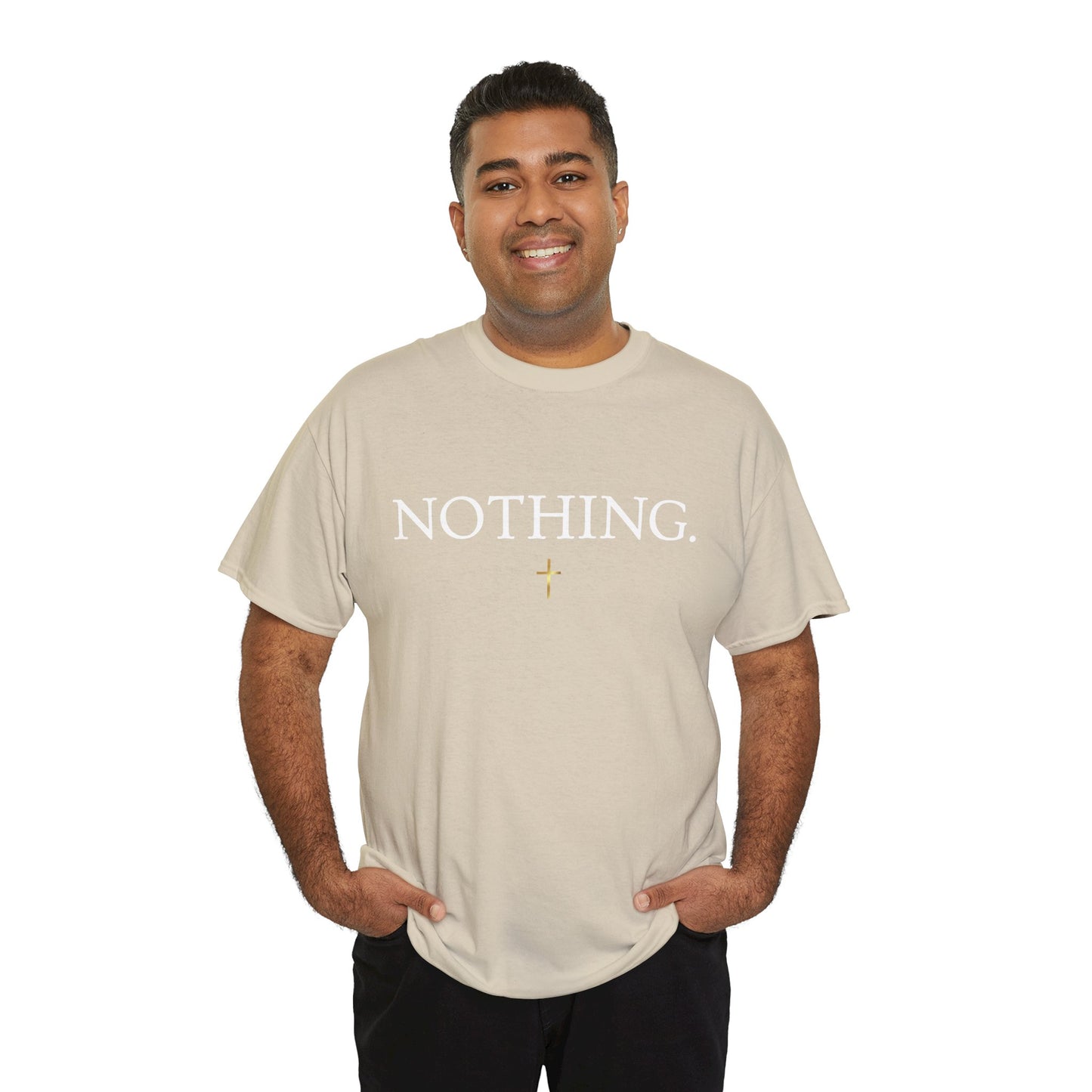 NOTHING. Graphic Tee — Romans 8:38-39 Scripture Back Print