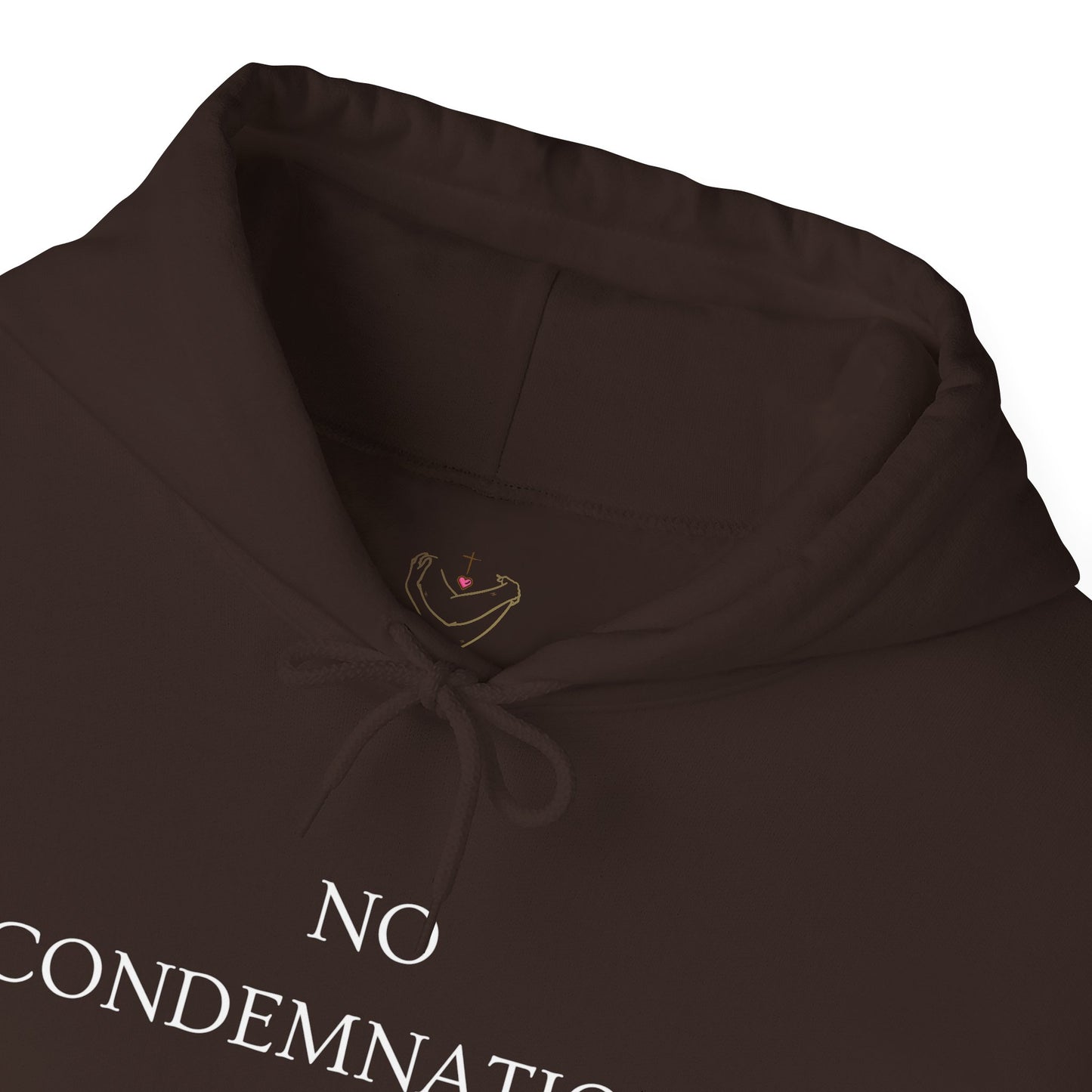 No Condemnation Hoodie — Romans 8:1 Christian Faith Sweatshirt