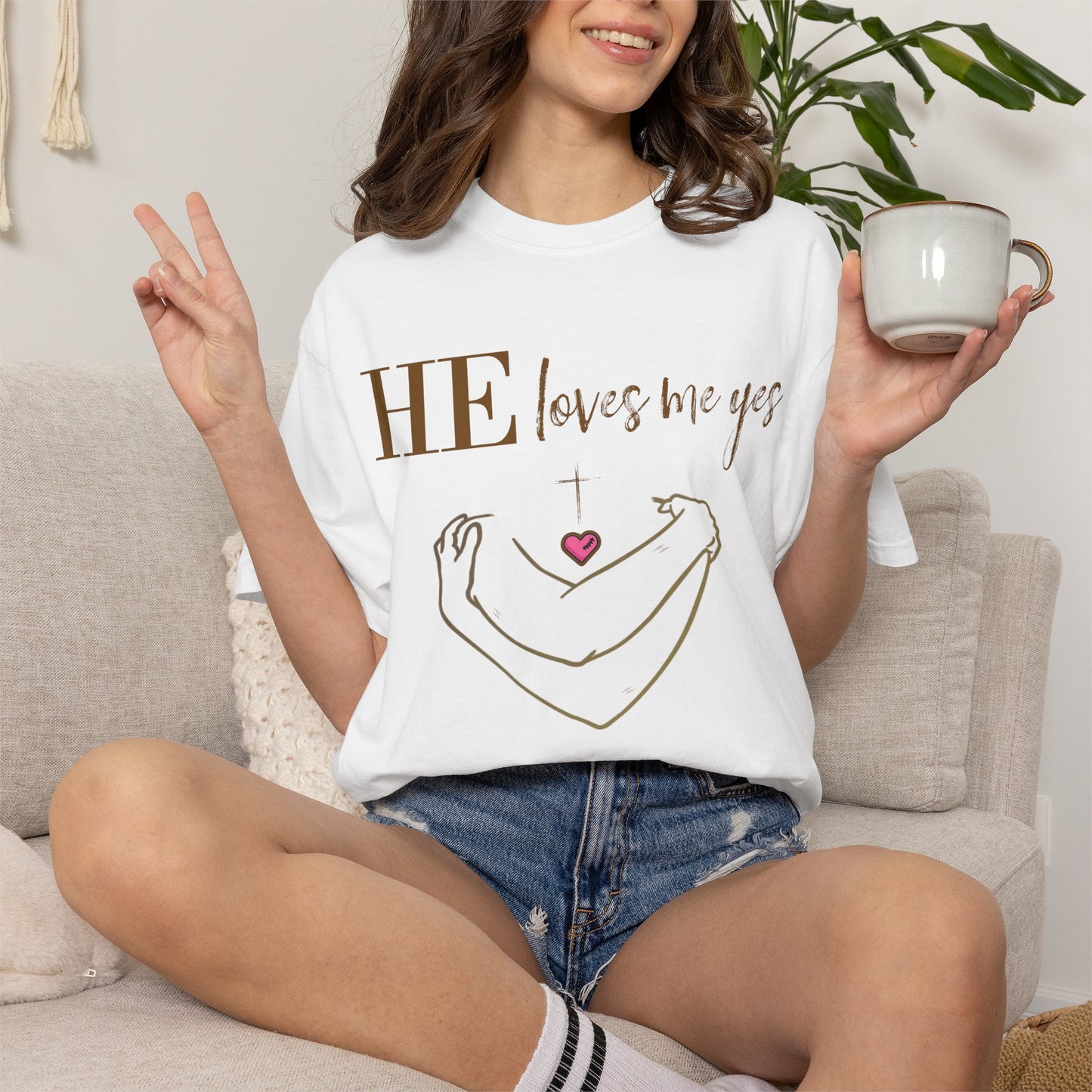 HE Loves Me Yes T-Shirt — Graphic Tee