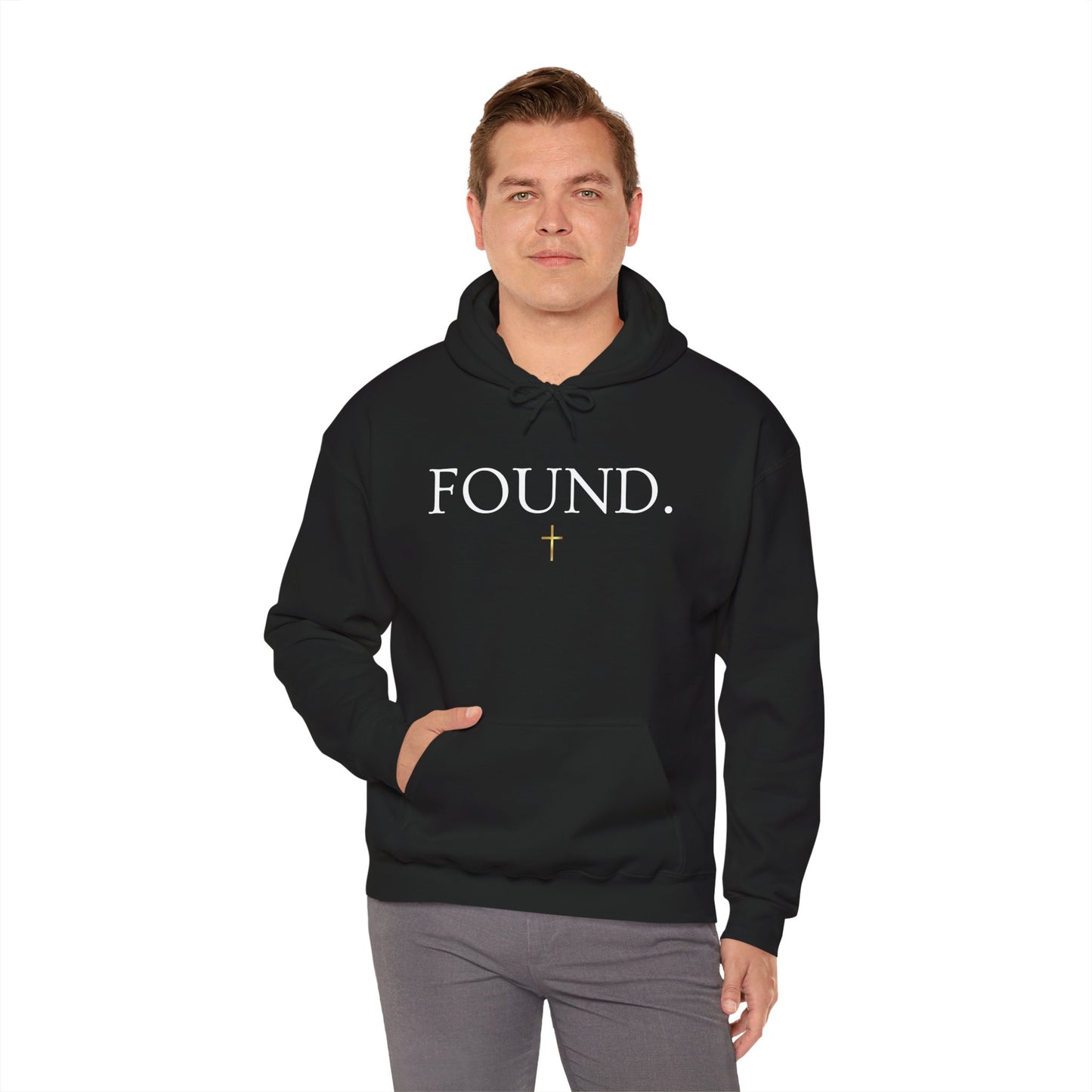 Found. Christian Hoodie — "For the Son of Man...to save the lost" Luke 19:10 Faith Pullover