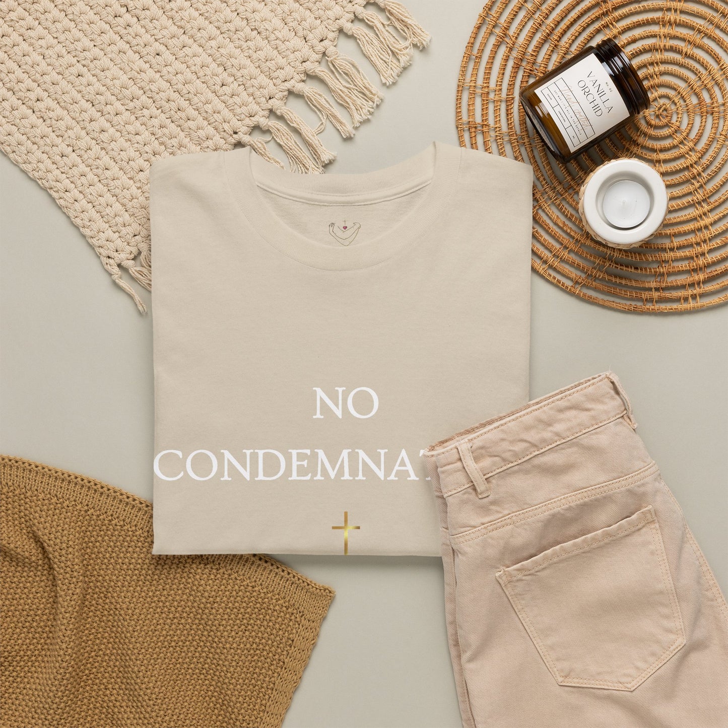 "No Condemnation" Romans 8:1 Bible Verse Shirt