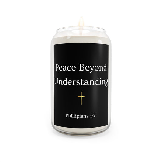 Peace Beyond Understanding Soy Candle — Philippians 4:7 Scented Prayer Candle