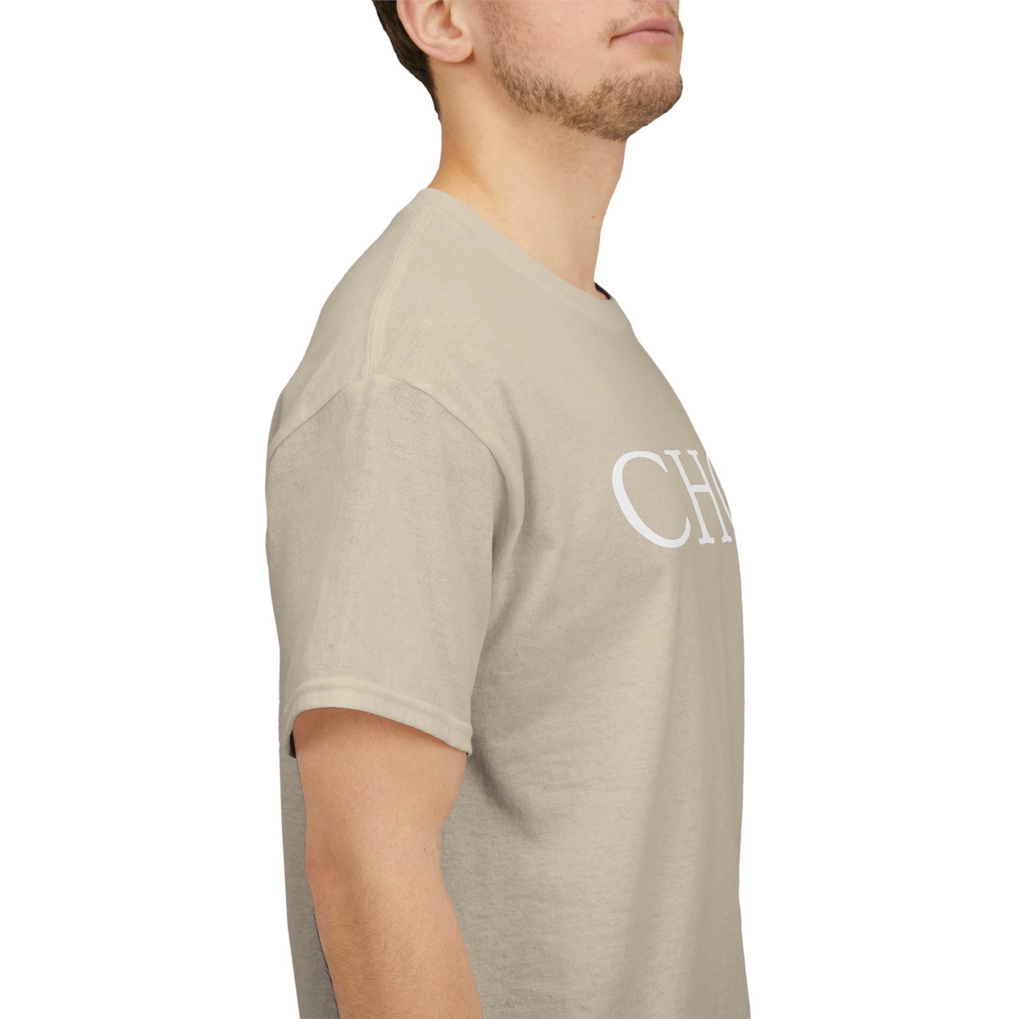 Chosen Christian T-Shirt — "CHOSEN." Front with 1 Peter 2:9 Back