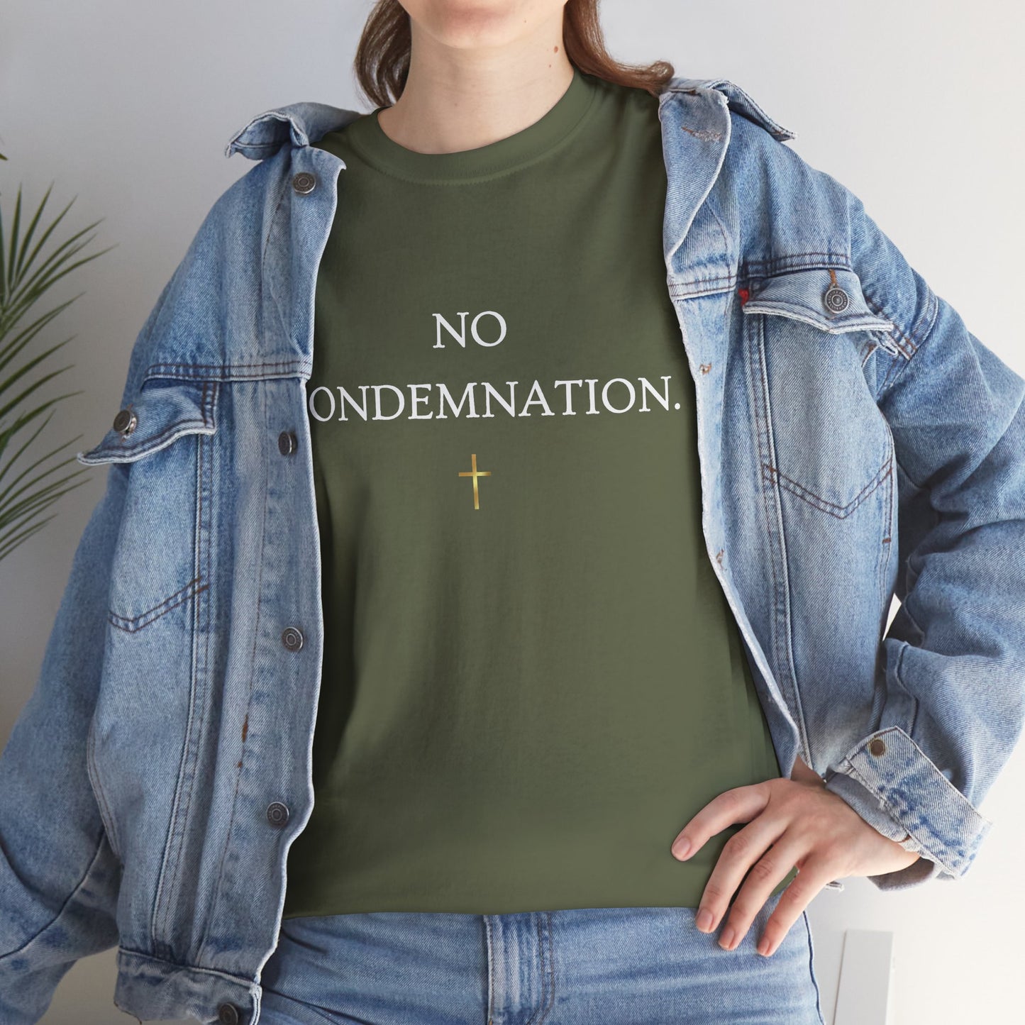 "No Condemnation" Romans 8:1 Bible Verse Shirt