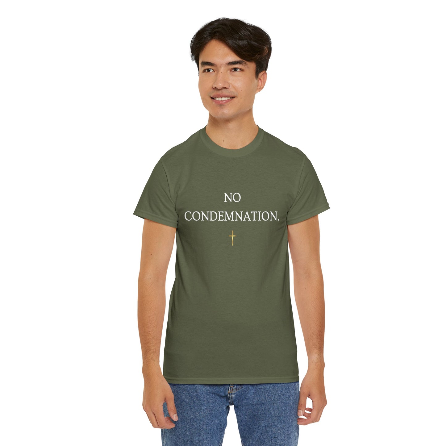 "No Condemnation" Romans 8:1 Bible Verse Shirt