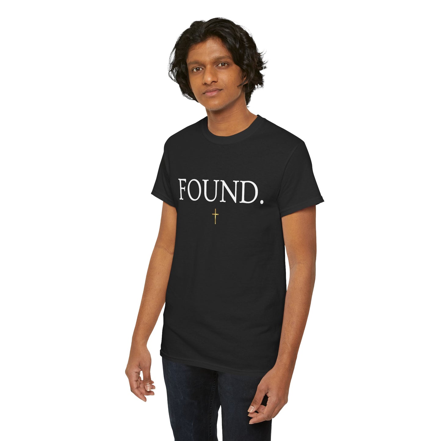 FOUND. Christian T-Shirt — Luke 19:10 Scripture Tee