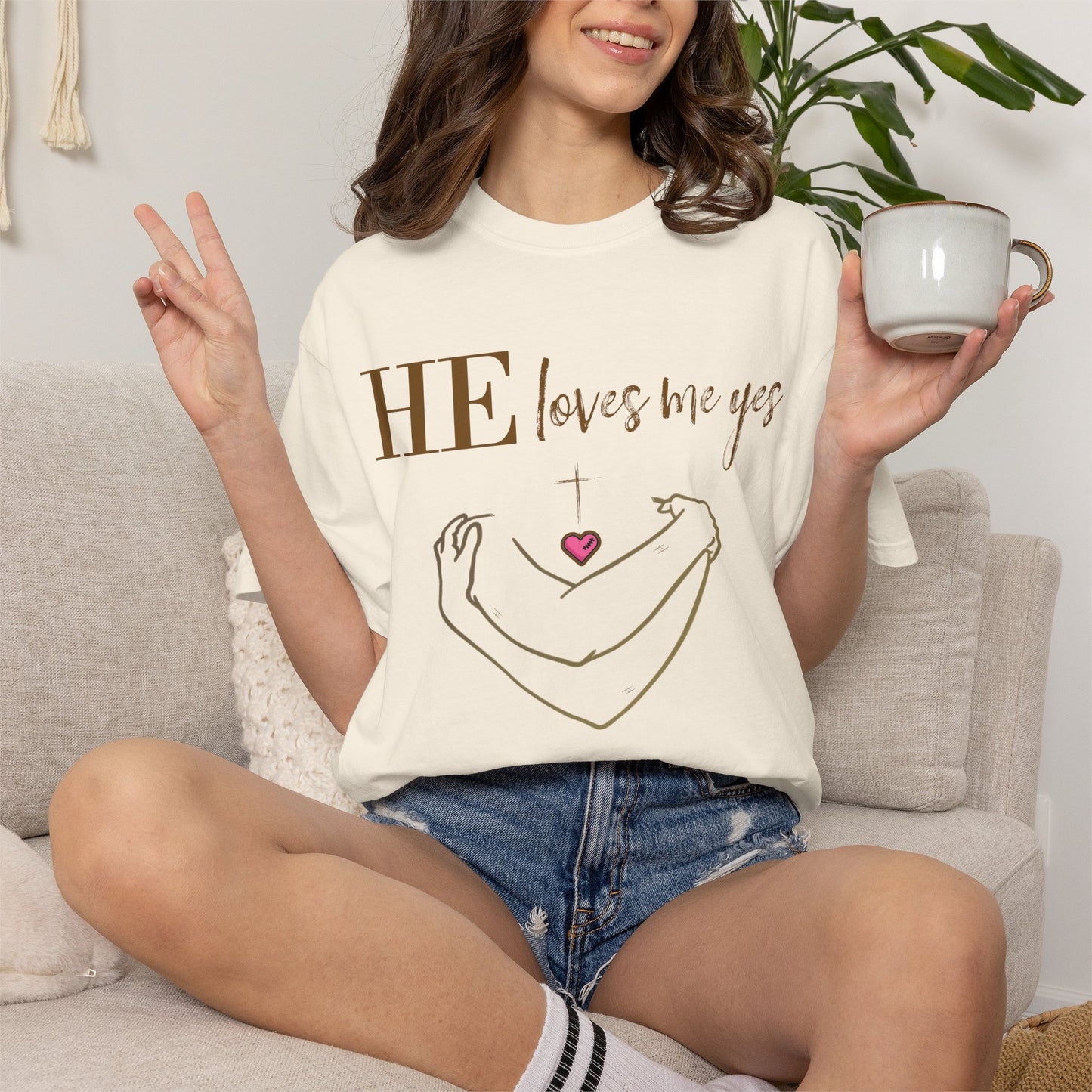 HE Loves Me Yes T-Shirt — Graphic Tee