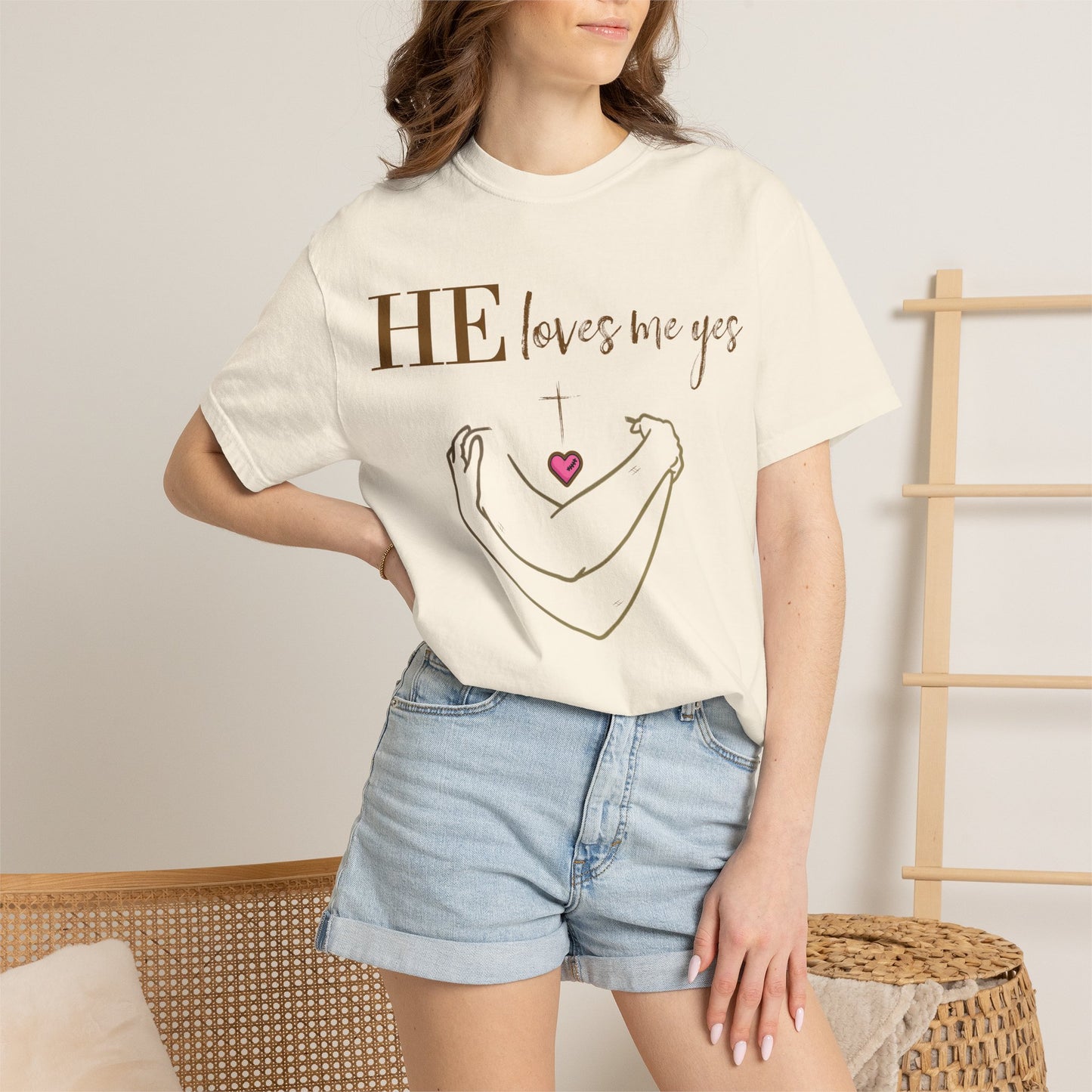 HE Loves Me Yes T-Shirt — Graphic Tee