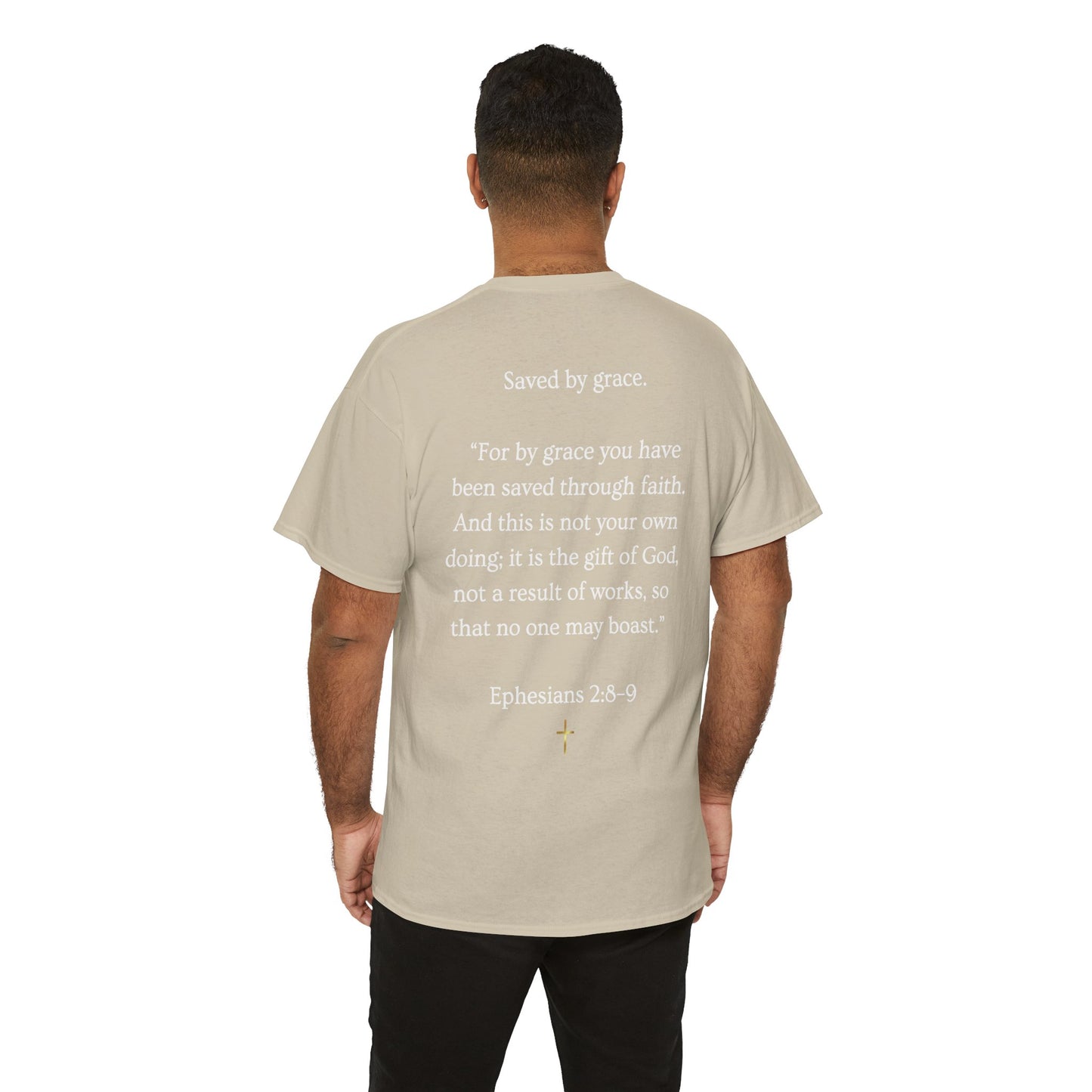 Never Earned It T‑Shirt — Christian Faith Tee with Ephesians 2:8‑9 Verse