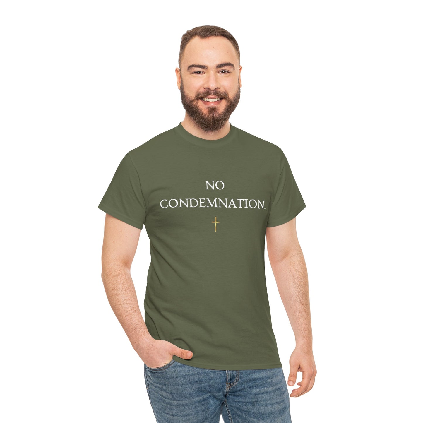 "No Condemnation" Romans 8:1 Bible Verse Shirt