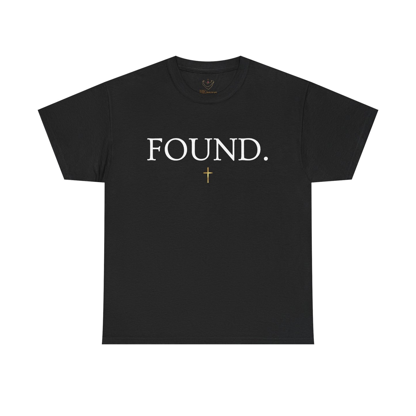 FOUND. Christian T-Shirt — Luke 19:10 Scripture Tee