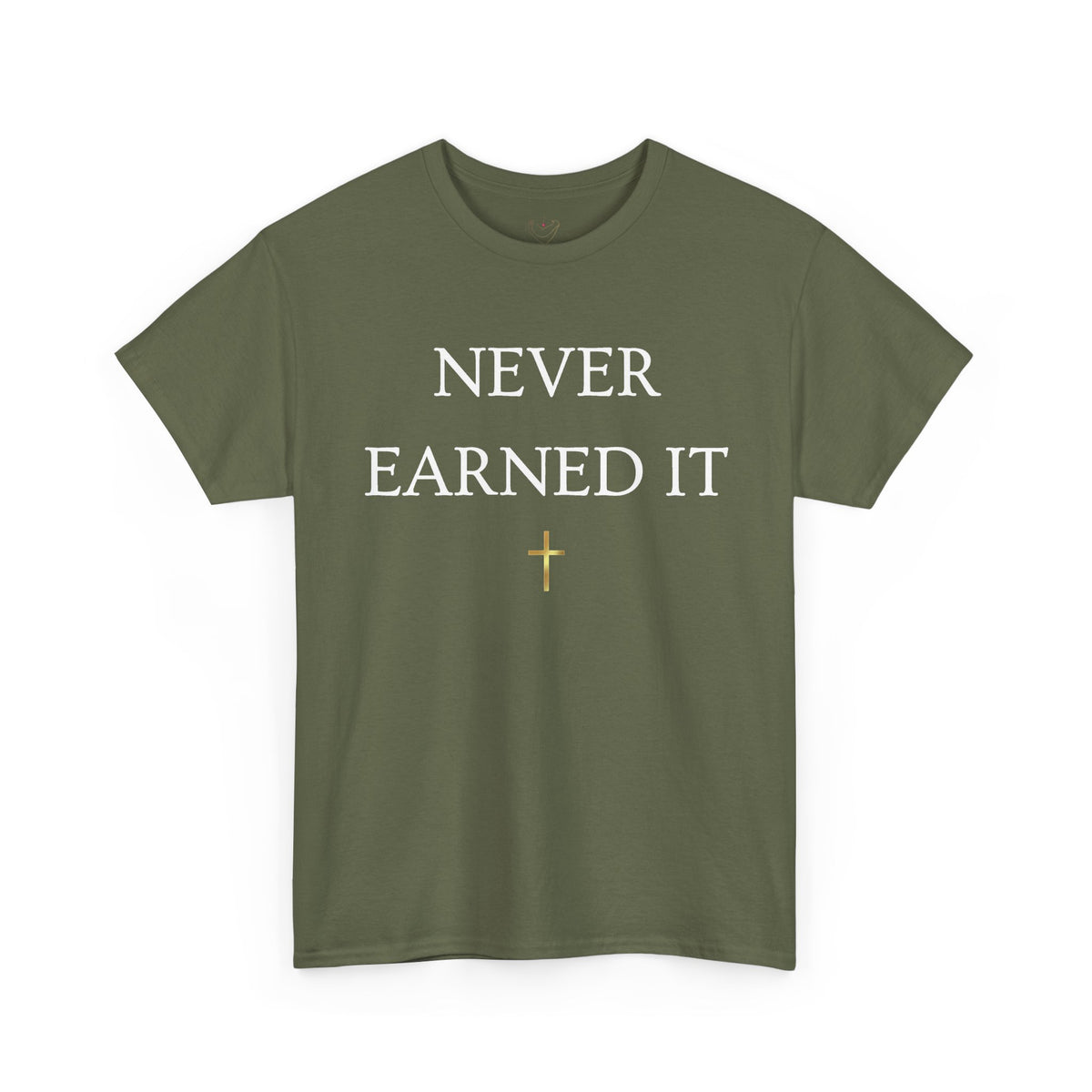 Never Earned It T‑Shirt — Christian Faith Tee with Ephesians 2:8‑9 Verse