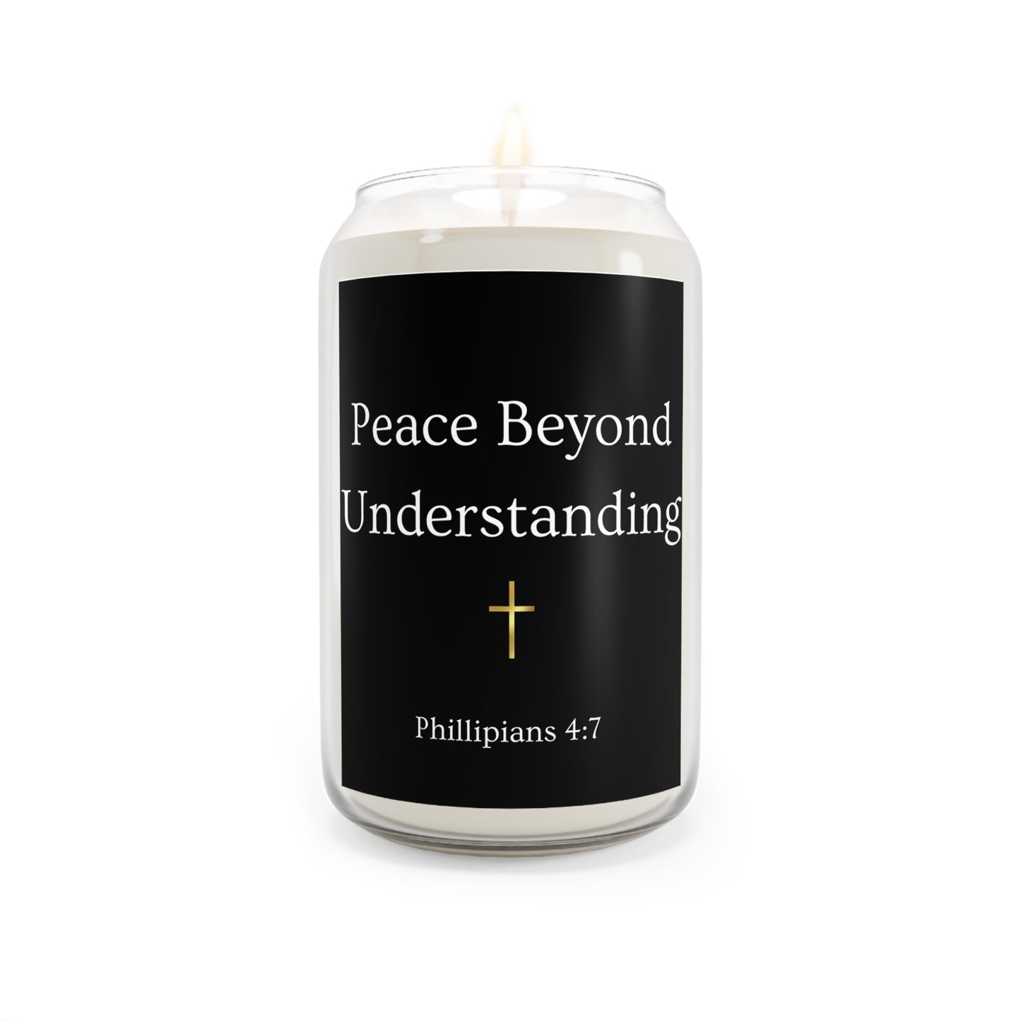 Peace Beyond Understanding Soy Candle — Philippians 4:7 Scented Prayer Candle