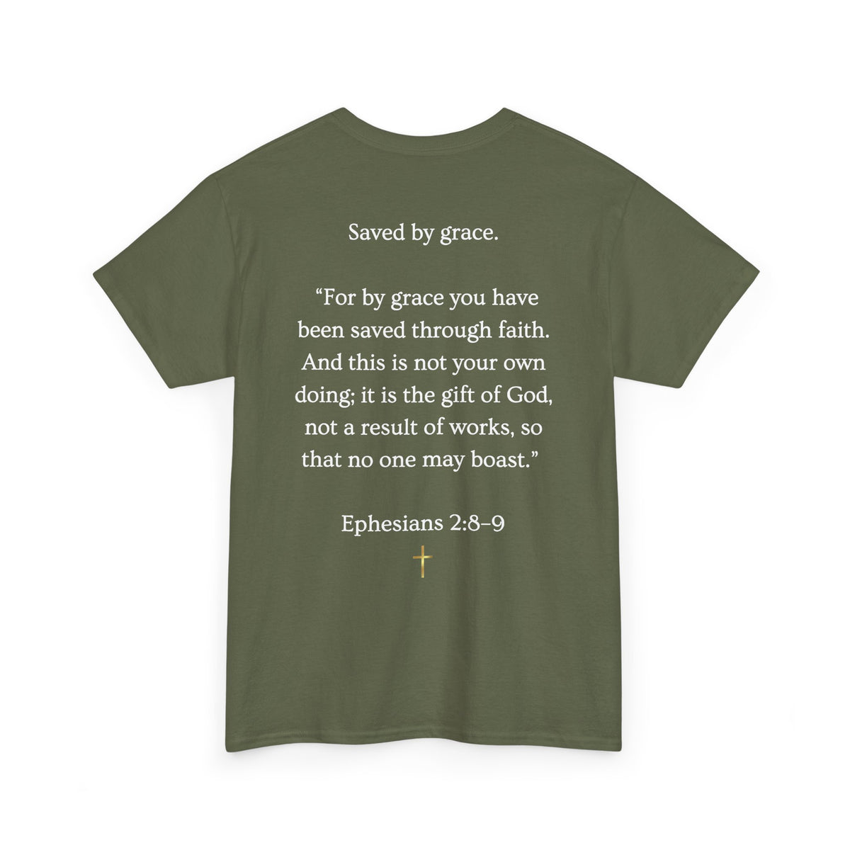 Never Earned It T‑Shirt — Christian Faith Tee with Ephesians 2:8‑9 Verse