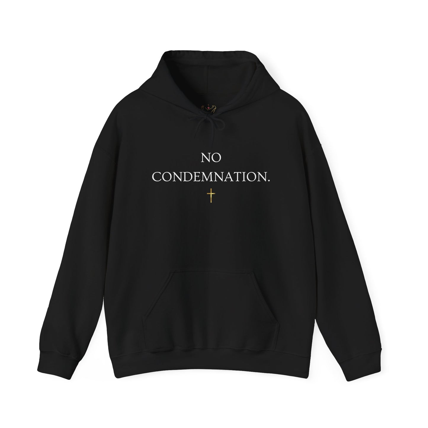 No Condemnation Hoodie — Romans 8:1 Christian Faith Sweatshirt