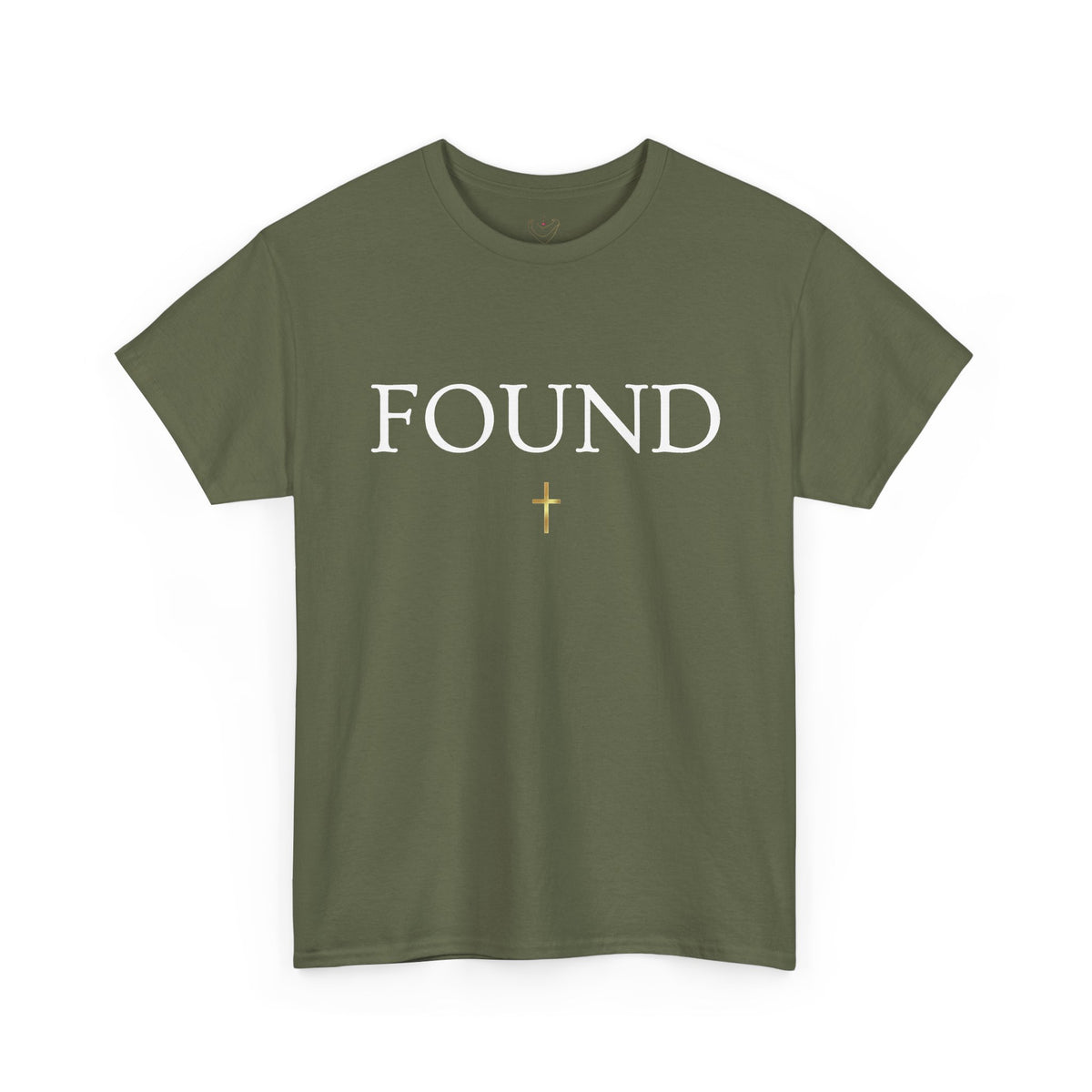 FOUND. Christian T-Shirt — Luke 19:10 Scripture Tee