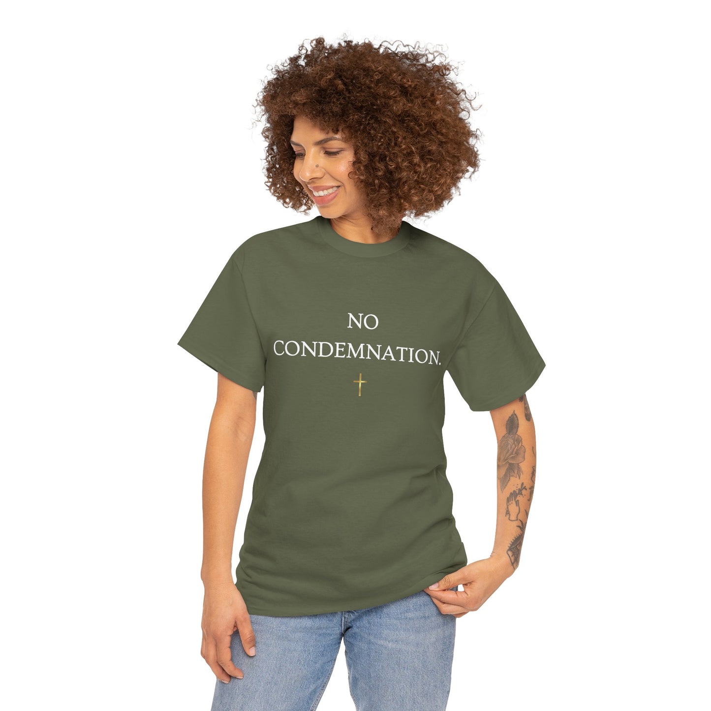 "No Condemnation" Romans 8:1 Bible Verse Shirt