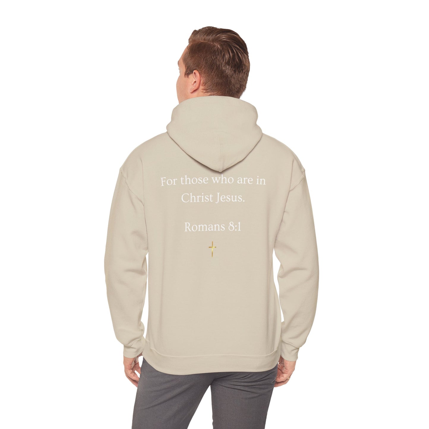 No Condemnation Hoodie — Romans 8:1 Christian Faith Sweatshirt