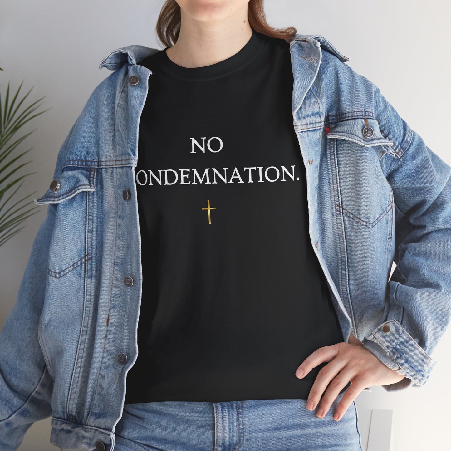 "No Condemnation" Romans 8:1 Bible Verse Shirt