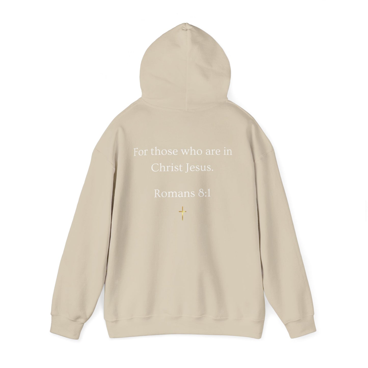No Condemnation Hoodie — Romans 8:1 Christian Faith Sweatshirt