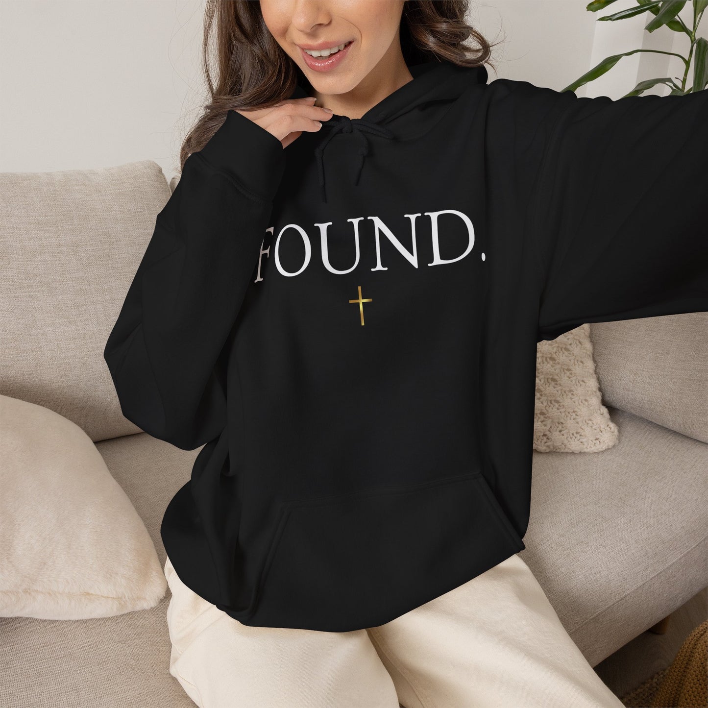 Found. Christian Hoodie — "For the Son of Man...to save the lost" Luke 19:10 Faith Pullover