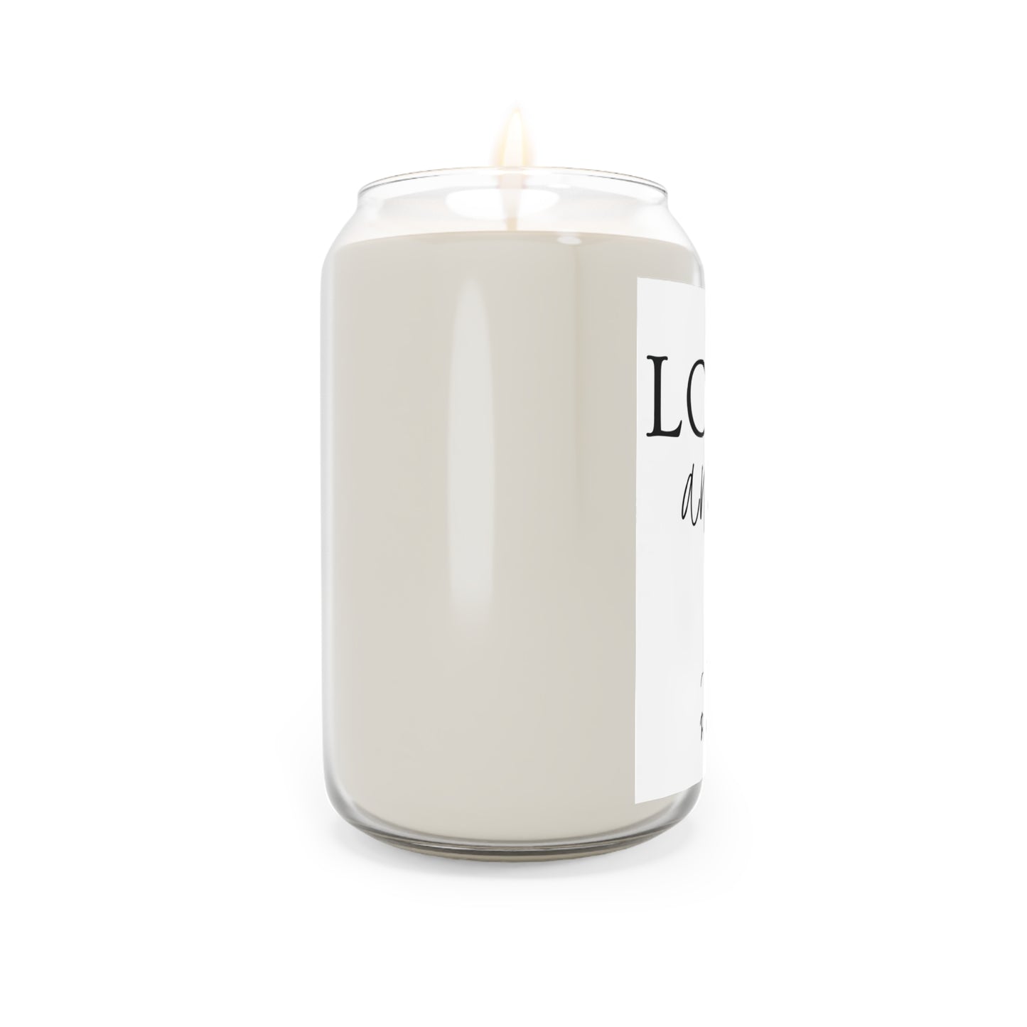 Loved Anyway Hill Cross Soy Candle – 13.75oz Christian Scented Candle (Romans 5:8)