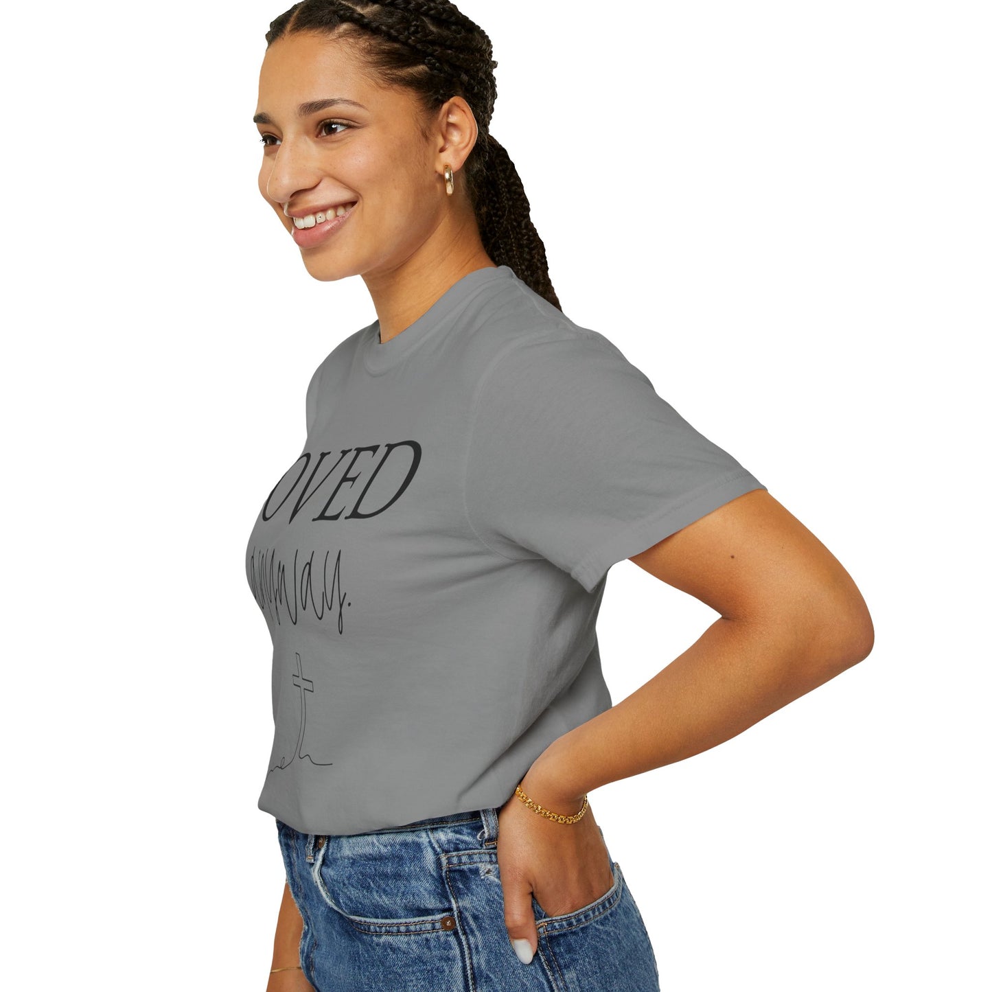 Loved Anyway T-Shirt — Christian Faith Tee with Cross