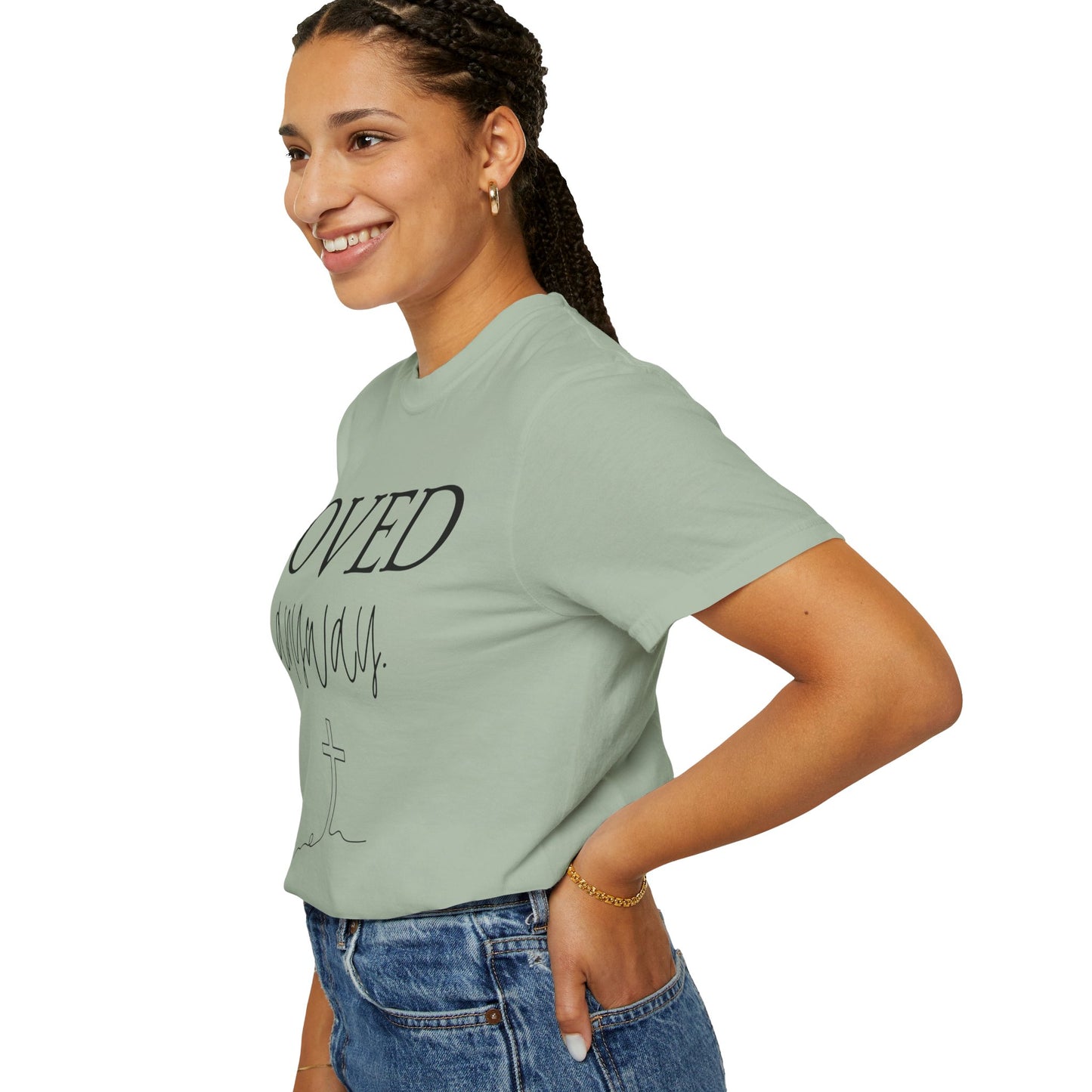 Loved Anyway T-Shirt — Christian Faith Tee with Cross