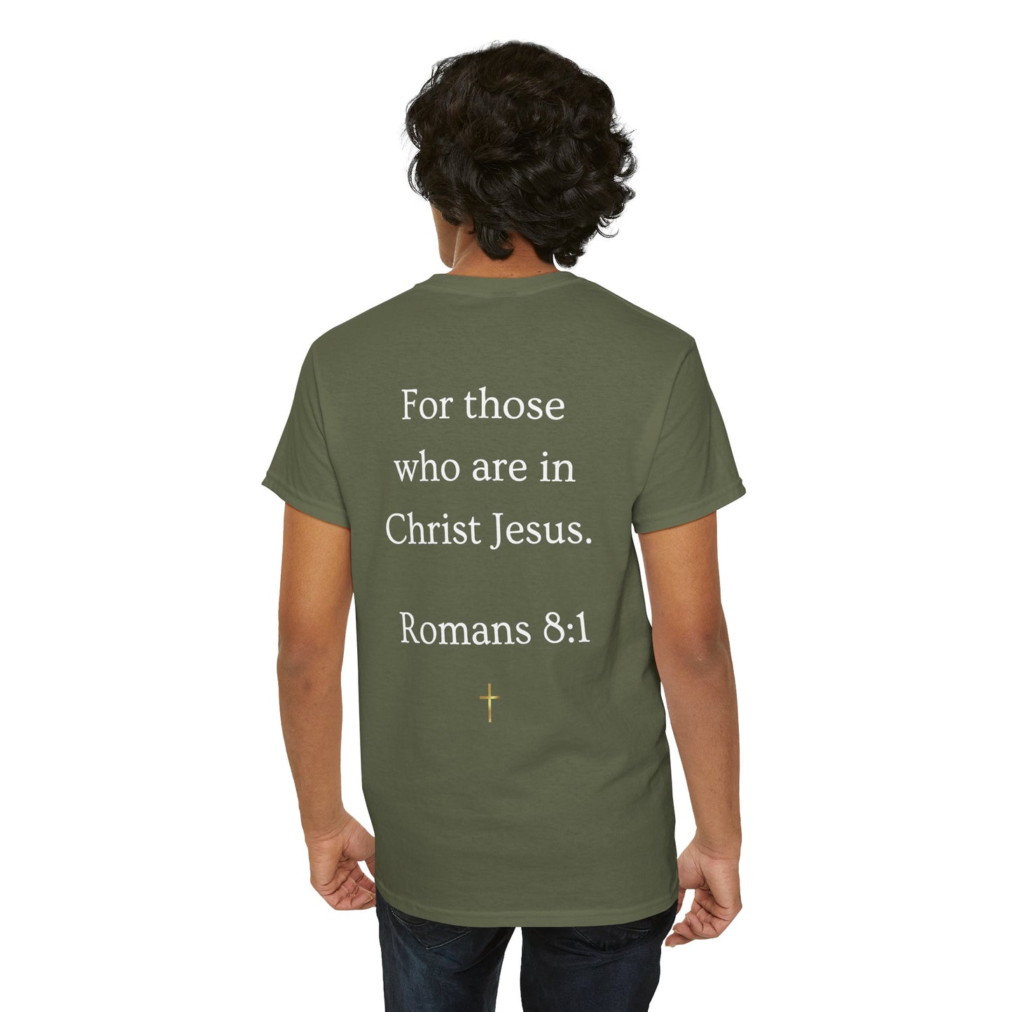 "No Condemnation" Romans 8:1 Bible Verse Shirt