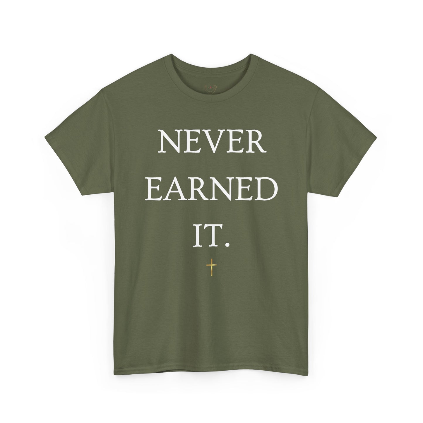 Never Earned It T‑Shirt — Christian Faith Tee with Ephesians 2:8‑9 Verse