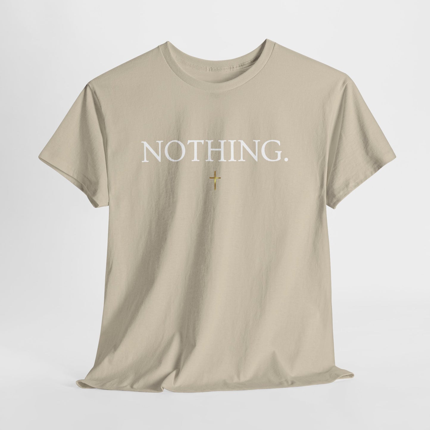NOTHING. Graphic Tee — Romans 8:38-39 Scripture Back Print