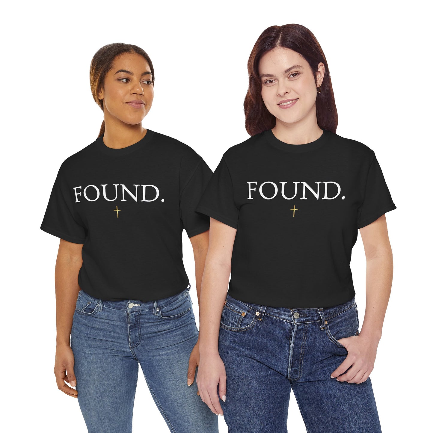 FOUND. Christian T-Shirt — Luke 19:10 Scripture Tee