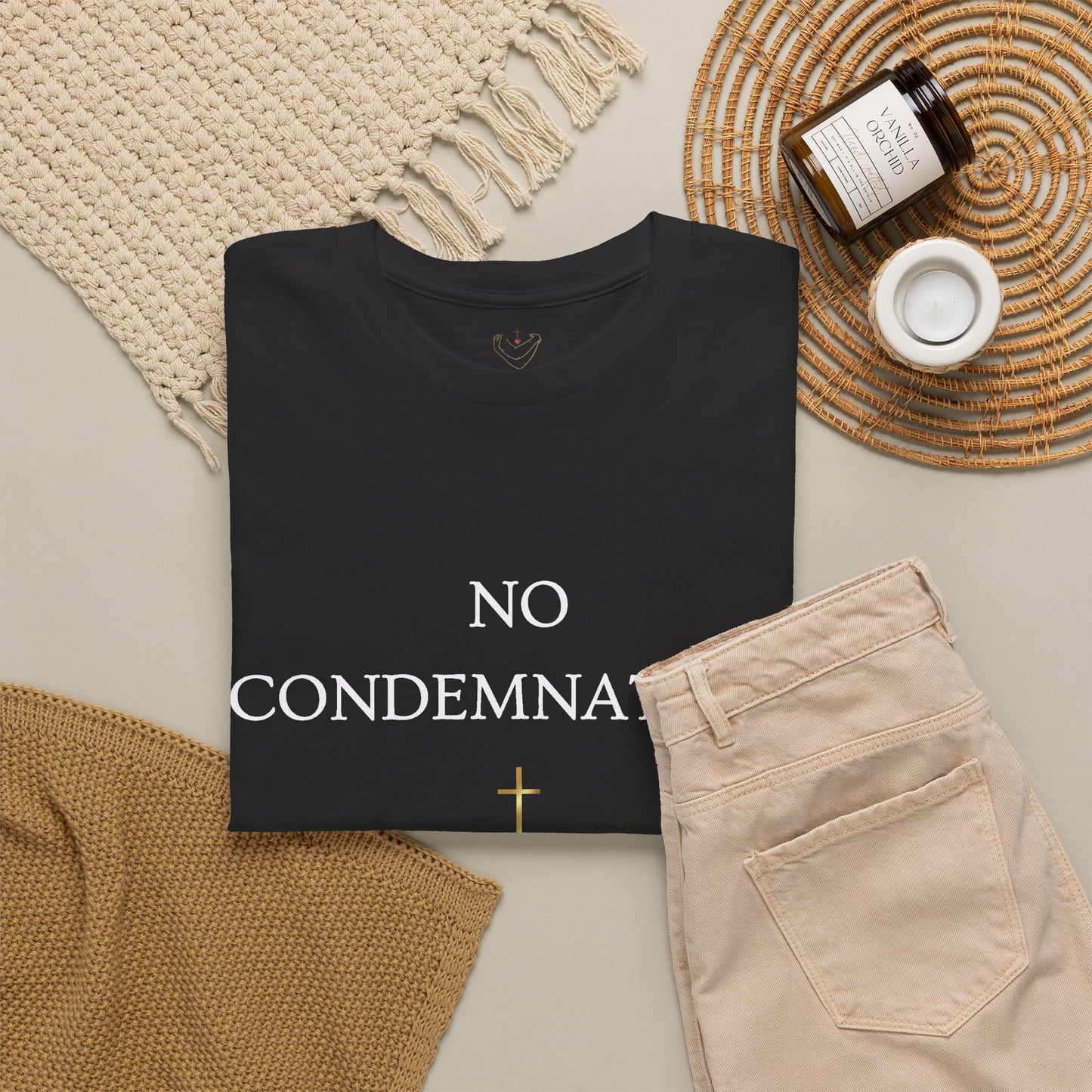 "No Condemnation" Romans 8:1 Bible Verse Shirt