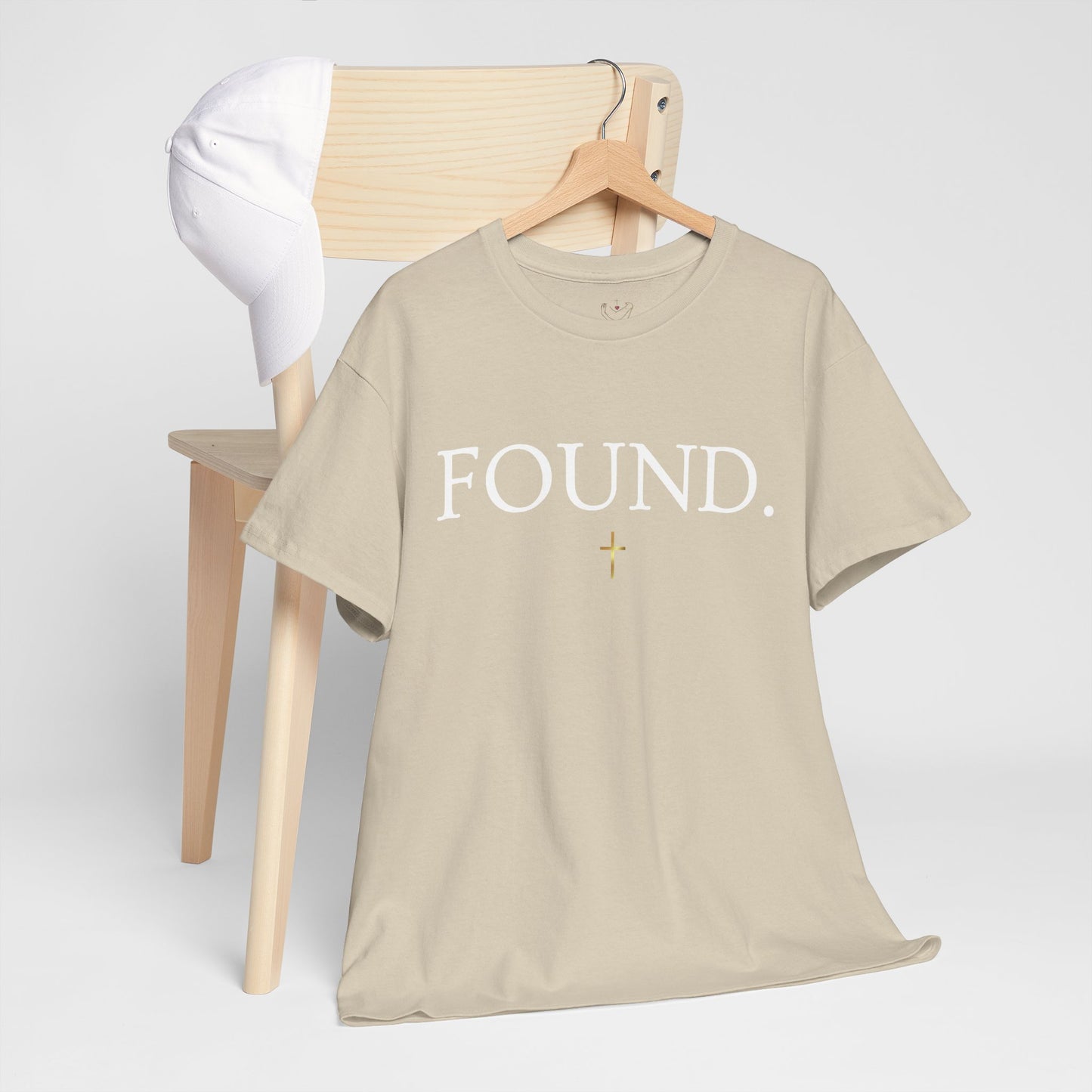 FOUND. Christian T-Shirt — Luke 19:10 Scripture Tee