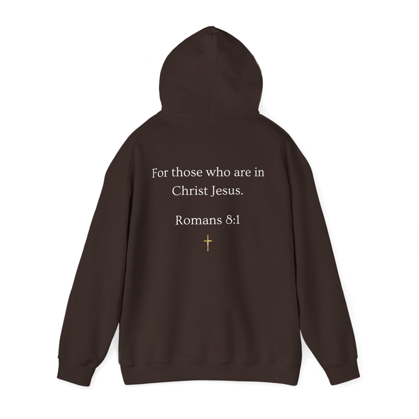 No Condemnation Hoodie — Romans 8:1 Christian Faith Sweatshirt