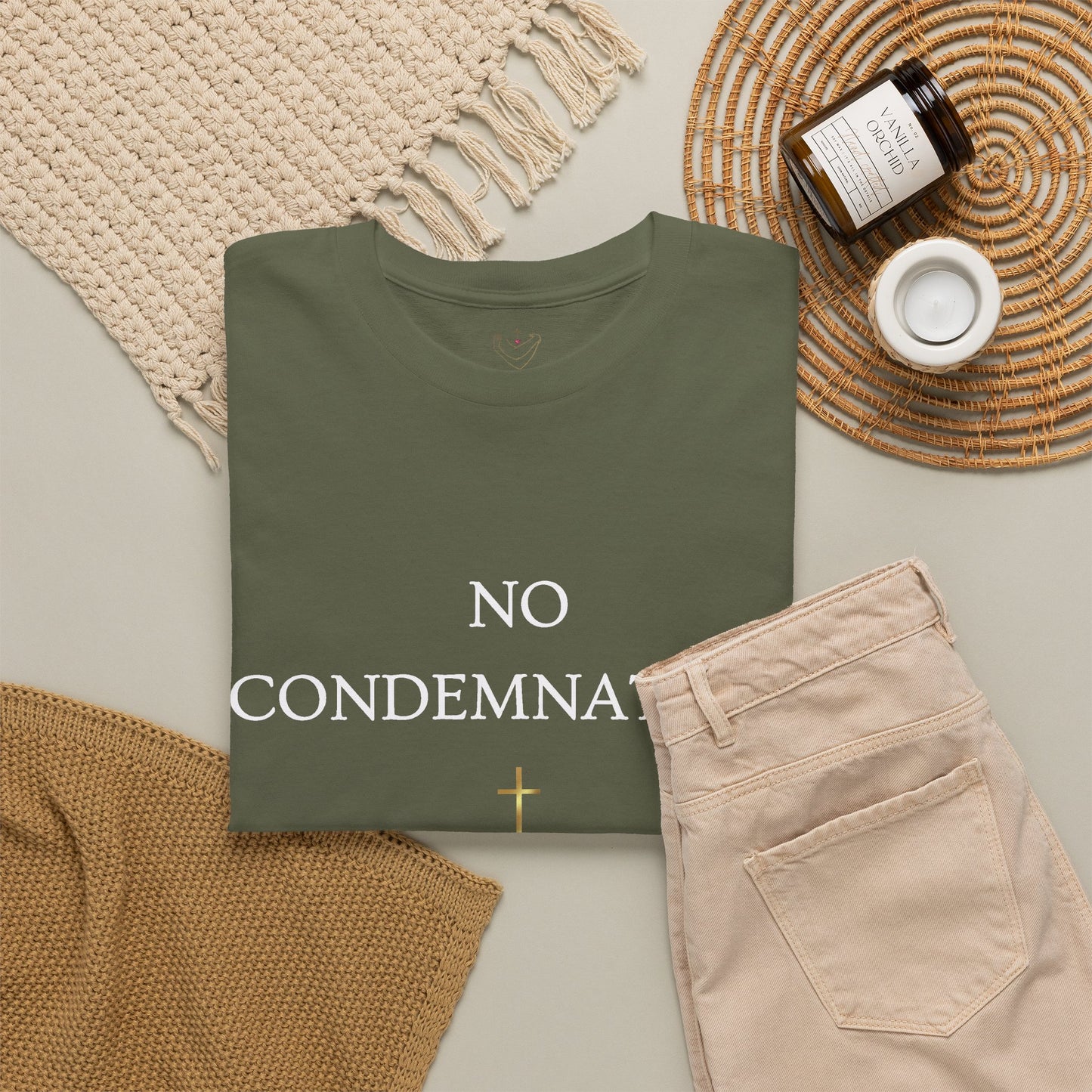 "No Condemnation" Romans 8:1 Bible Verse Shirt