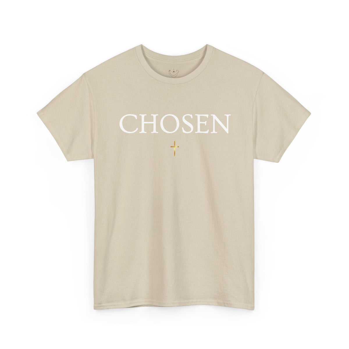 Chosen Christian T-Shirt — "CHOSEN." Front with 1 Peter 2:9 Back