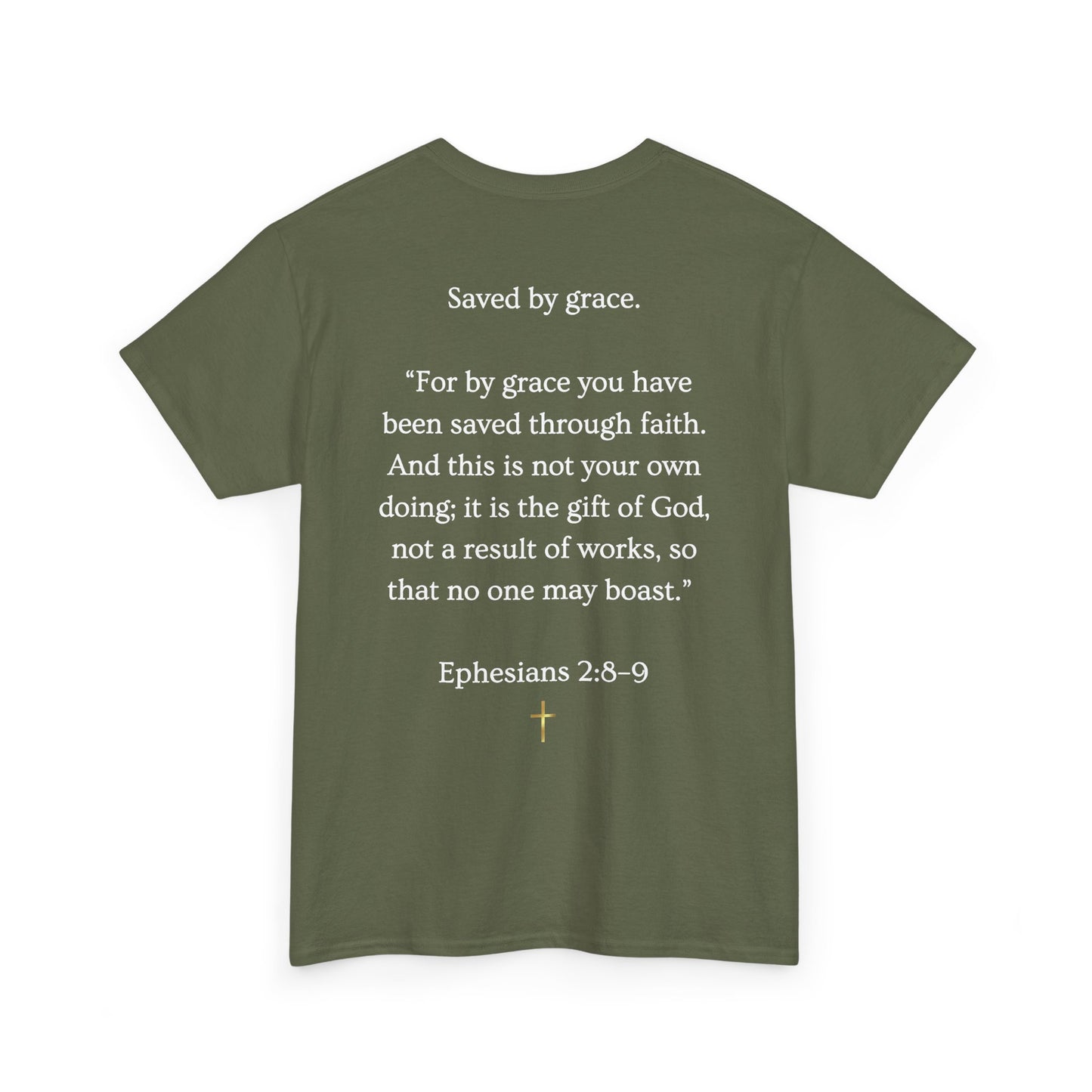 Never Earned It T‑Shirt — Christian Faith Tee with Ephesians 2:8‑9 Verse