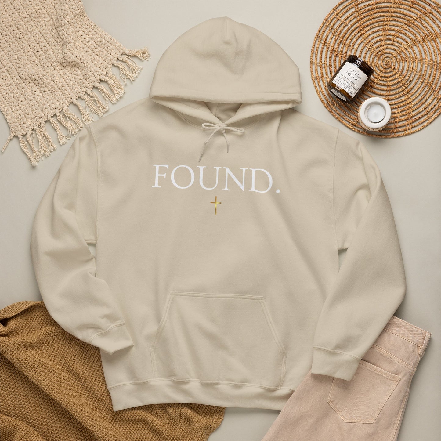 Found. Christian Hoodie — "For the Son of Man...to save the lost" Luke 19:10 Faith Pullover