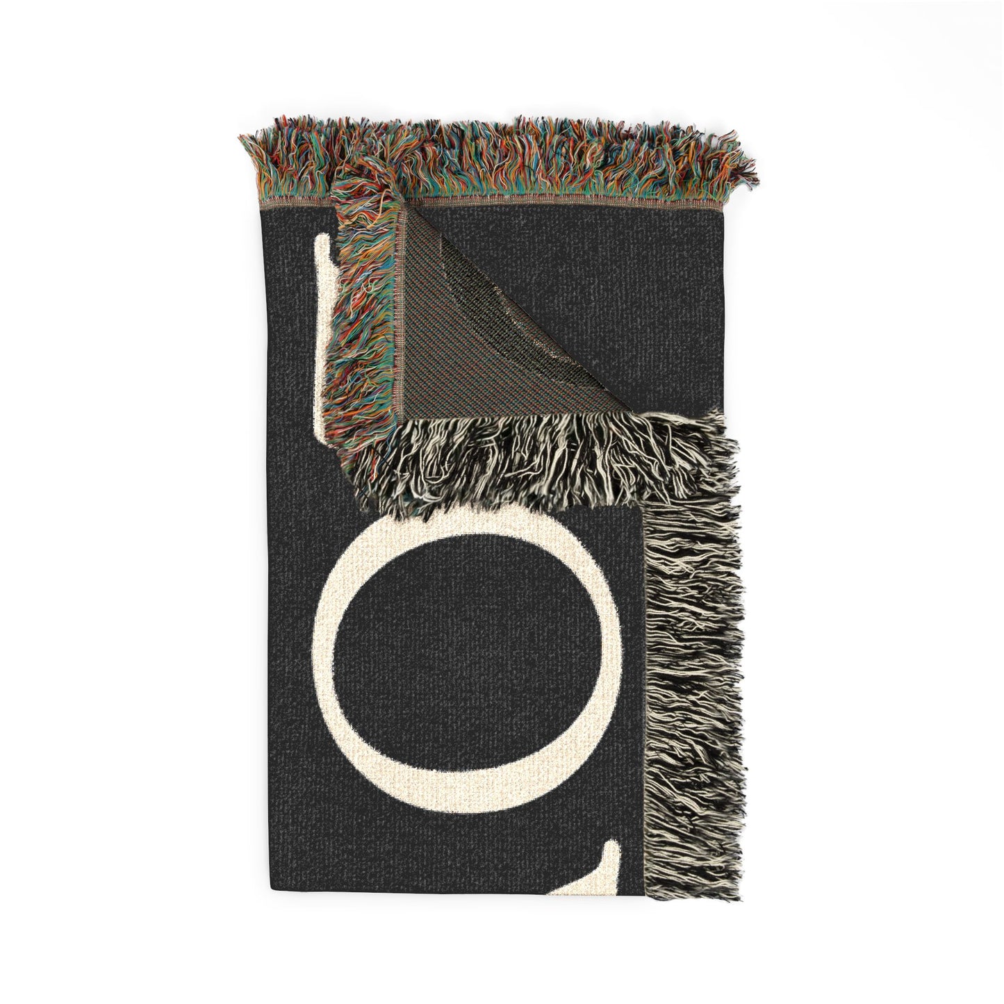 Loved Anyway Woven Blanket — Inspirational Christian Throw with Cross