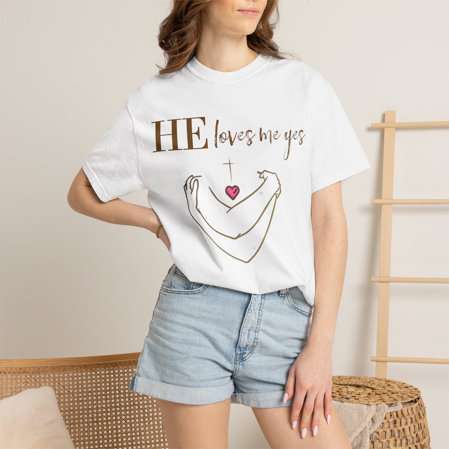 HE Loves Me Yes T-Shirt — Graphic Tee