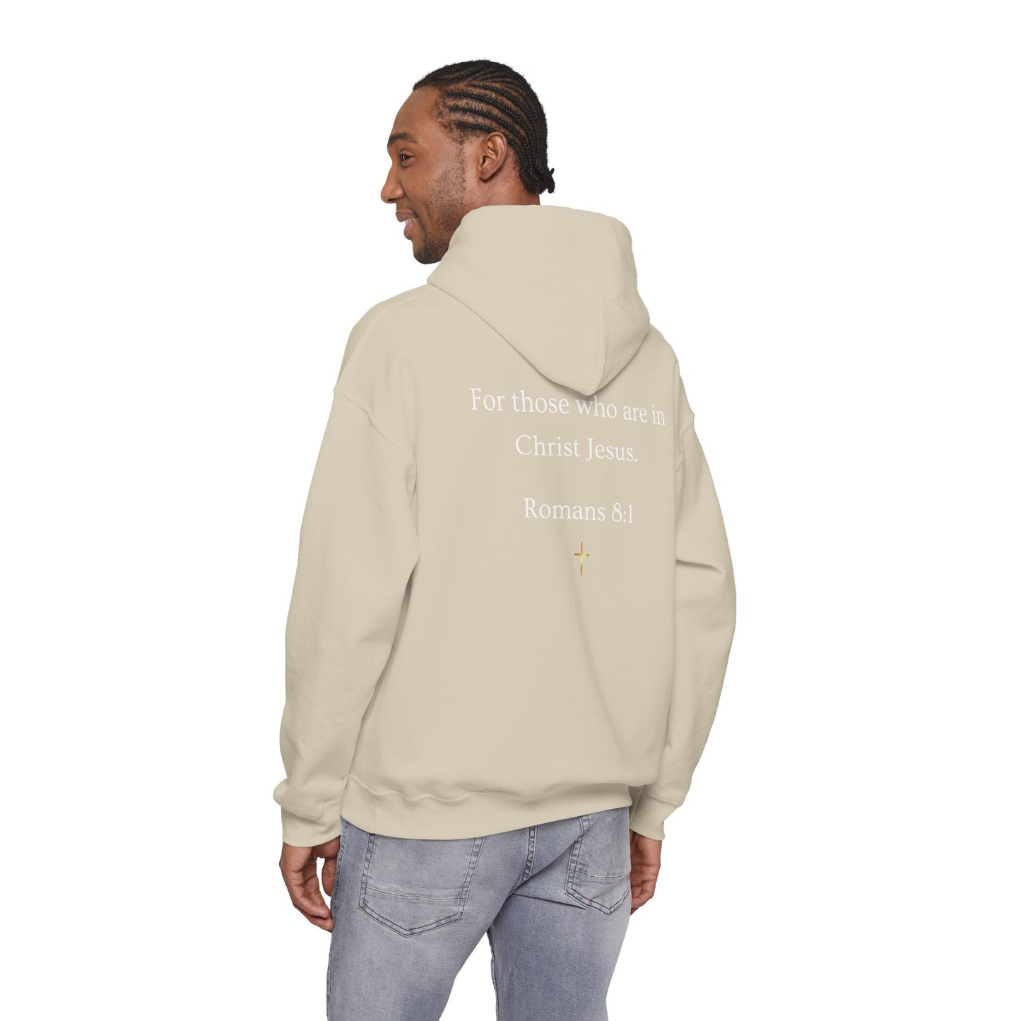 No Condemnation Hoodie — Romans 8:1 Christian Faith Sweatshirt